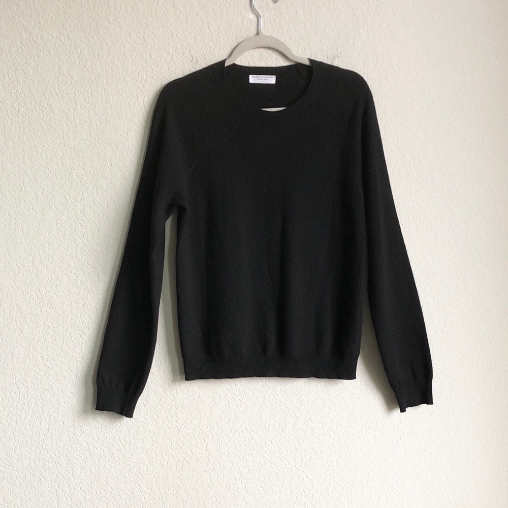 Majestic Filatures Wool Cashmere Crew Neck Lightweight Sweater Loose Fit 3